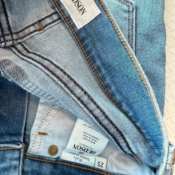 HUDSON Blair High-Rise Super Skinny Fit Jeans - Picture 10 of 13